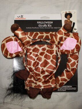 NWT Way to Celebrate! Halloween Giraffe Costume Kit